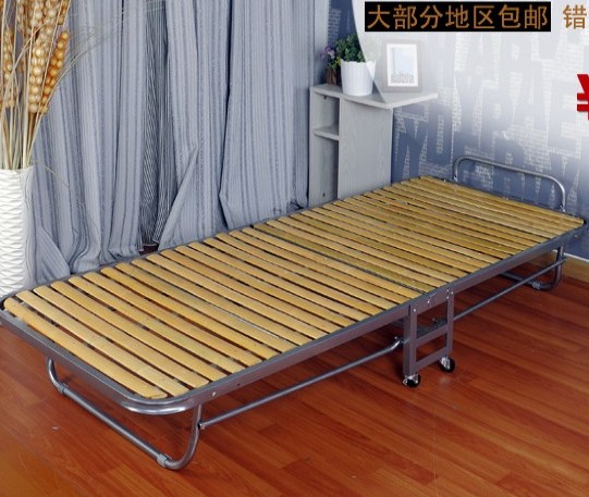 折疊竹床